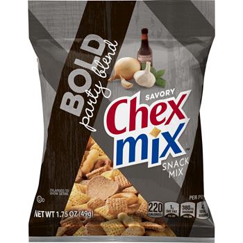 Chex Mix Savory Bold Party Blend, 3.75 oz, 8/Case