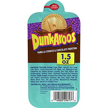 Dunkaroos Vanilla Cookies and Chocolate Frosting, 1.5 oz, 12/Box