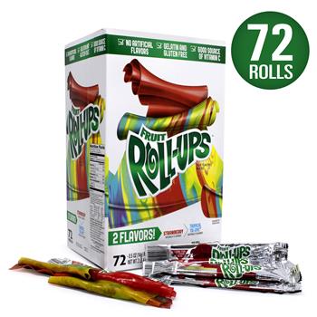 Fruit Roll-Ups Fruit Flavored Snacks, 0.5 oz, 72/Box