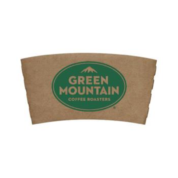 Green Mountain Coffee Cup Sleeves, Fits 10 oz to 24 oz Cups, Kraft, 1,440 Sleeves/Carton