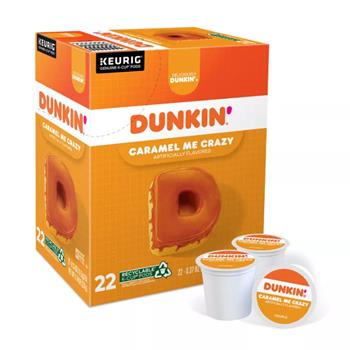 Dunkin&#39;&#174; Caramel Me Crazy K-Cup Pods, Medium Roast, 22/BX