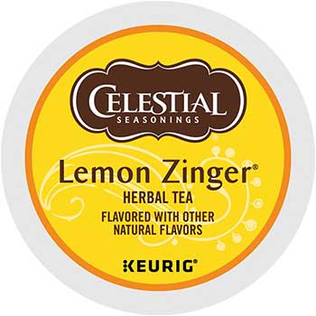 Celestial Seasonings&#174; Lemon Zinger Herbal Tea K-Cup&#174; Pods, 24/BX, 4 BX/CT