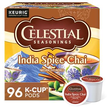 Celestial Seasonings India Spice Chai Tea K-Cup&#174; Pods, 24/BX, 4 BX/CT