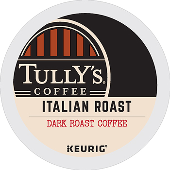 Tully&#39;s Coffee Italian Roast Coffee K-Cup&#174; Pods, 24/BX
