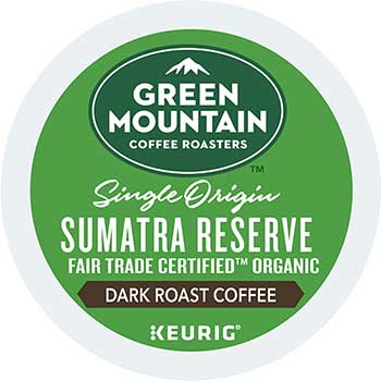 Green Mountain Coffee&#174; Fair Trade Organic Sumatran Extra Bold Coffee K-Cup&#174; Pods, 24/BX, 4 BX/CT