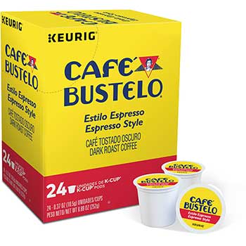 Caf&#233; Bustelo Espresso Style K-Cup&#174; Pods, 24/BX