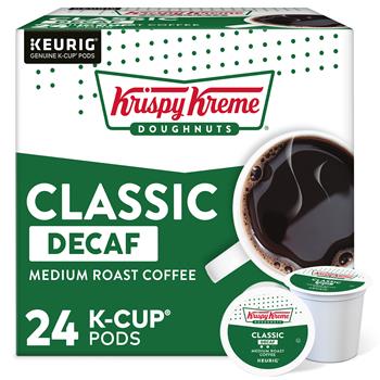 Krispy Kreme Doughnuts Classic Decaf Coffee, K-Cup&#174; Pods, 24/BX