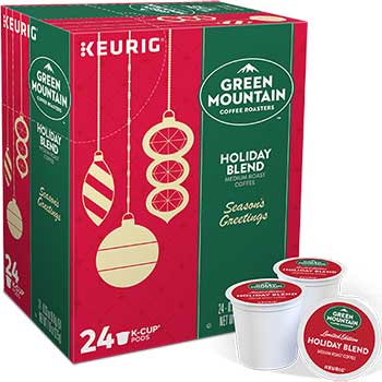 Green Mountain Coffee Holiday Blend K-Cup&#174; Pods, Medium Roast, 24/BX