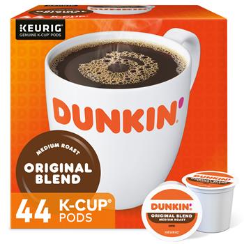 Dunkin&#39; Original Blend Keurig Single Serve K-Cup Pods, Medium Roast Coffee, 44/Box