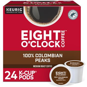 Eight O&#39;Clock Colombian Peaks Coffee K-Cup&#174; Pods, 24/BX