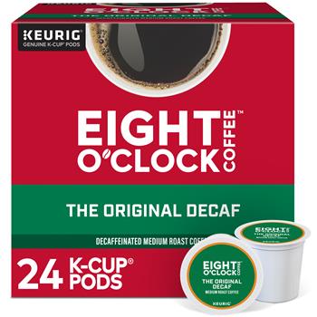 Eight O&#39;Clock Original Decaf Coffee K-Cup&#174; Pods, 24/BX