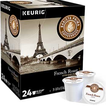 Barista Prima Coffee House French Roast Coffee K-Cup&#174; Pods, 24/BX