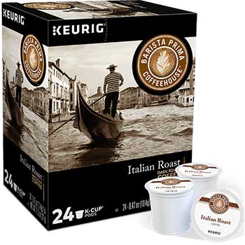 Barista Prima Coffee House Italian Roast K-Cup&#174; Pods, 24/BX