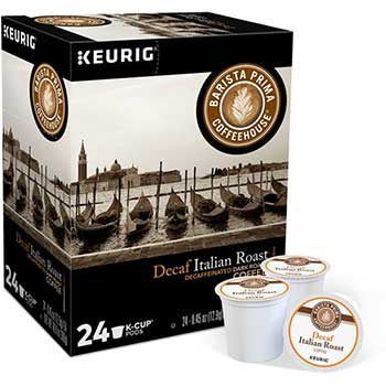 Barista Prima Coffee House Decaf Italian Roast Coffee K-Cup Pods, 24/BX