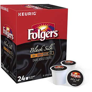 Folgers Gourmet Selections Black Silk Coffee K-Cup&#174; Pods, 24/BX