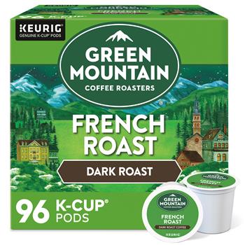 Green Mountain Coffee French Roast Coffee K-Cup&#174; Pods, 24/BX, 4 BX/CT