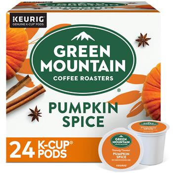 Green Mountain Coffee Seasonal Selections Pumpkin Spice Flavored Coffee K-Cup&#174; Pods, 24/BX