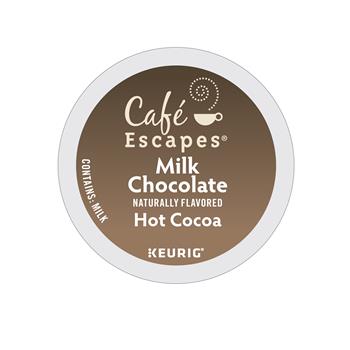 Caf&#233; Escapes Milk Chocolate Hot Cocoa K-Cup&#174; Pods, 24/BX