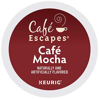 Caf&#233; Escapes&#174; Mocha K-Cup&#174; Pods, 24/BX