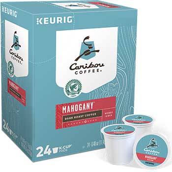 Caribou Coffee Mahogany&#174; Coffee K-Cup&#174; Pods, 24/BX