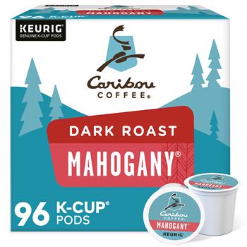 Caribou Coffee Mahogany&#174; Coffee K-Cup&#174; Pods, 24/BX, 4 BX/CT