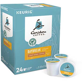 Caribou Coffee Daybreak Morning Blend Coffee K-Cup&#174; Pods, 24/BX