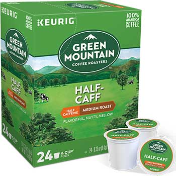 Green Mountain Coffee Half-Caff Coffee K-Cup&#174; Pods, 24/BX
