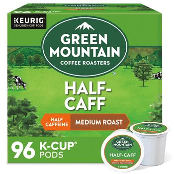 Green Mountain Coffee Half-Caff Coffee K-Cups, 24/BX, 4 BX/CT