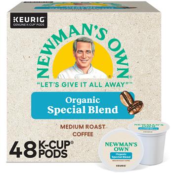 Newman&#39;s Own Organics Special Blend K-Cup Pods, Medium Roast Coffee, 48/Box