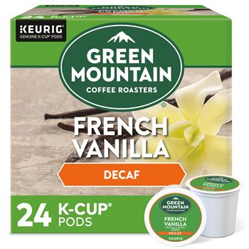 Green Mountain Coffee French Vanilla Decaf Coffee K-Cup&#174; Pods, 24/BX