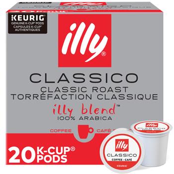 illy&#174; Classico Coffee, Single Serve K-Cup Pods, 20/BX