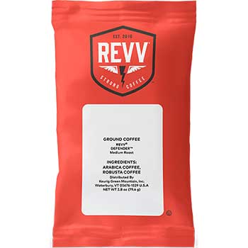 revv&#174; Pre-Measured Coffee Packs, Defender™, Dark, 2.8 oz., 40/CS