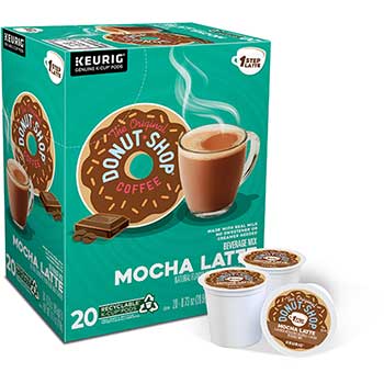 The Original Donut Shop Mocha One-Step Latte K-Cup&#174; Pods, 20/BX