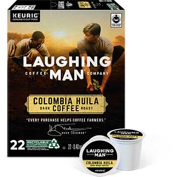 Laughing Man K-Cup&#174; Pods, Colombia Huila, 22/BX