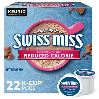 Swiss Miss Milk Chocolate Reduced Calorie Hot Cocoa K-Cups, 22/BX