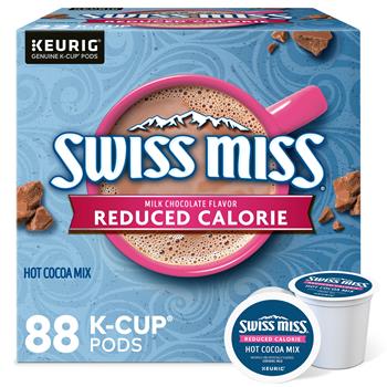 Swiss Miss Milk Chocolate Reduced Calorie Hot Cocoa K-Cups, 88/CT