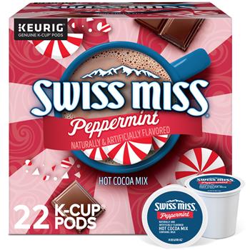 Swiss Miss Peppermint Hot Cocoa K-Cup Pods, 22/Box