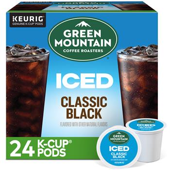Green Mountain Coffee&#174; Brew Over Ice Classic Black K-Cup&#174; Pods, Medium Roast, 24/BX