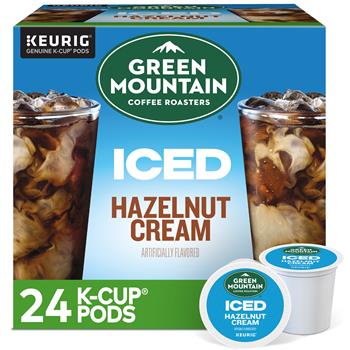 Green Mountain Coffee&#174; Brew Over Ice Hazelnut Cream K-Cup&#174; Pods, Medium Roast, 24/BX