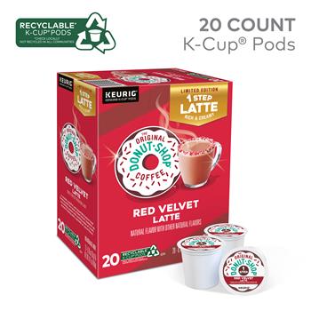 The Original Donut Shop K-Cup Pods, Red Velvet Latte, 20/Box