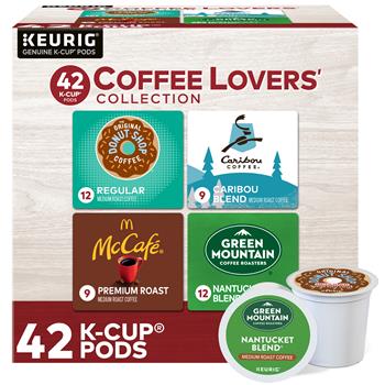 Keurig Coffee Lovers&#39; Collection Variety Pack K-Cup Pod Sampler, 42/Box