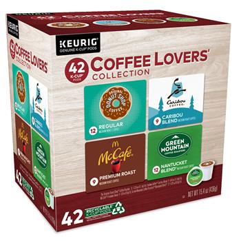 Keurig Coffee Lovers&#39; Collection Variety Pack K-Cup Pod Sampler, 42/Box, 4 Boxes/Case