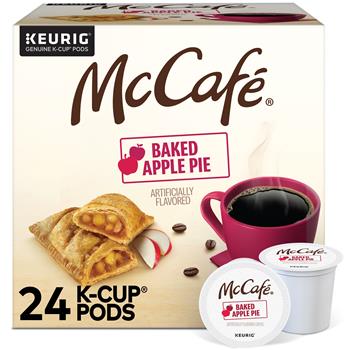 McCafe Baked Apple Pie K-Cup Pods, Light Roast, 24/Box, 4 Boxes/Carton
