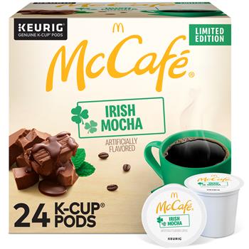 McCafe&#174; Irish Mocha, Light Roast Coffee K-Cup, 24/BX