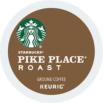 Starbucks Pike Place&#174; Roast Coffee K-Cup&#174; Pods, 24/BX, 4 BX/CT