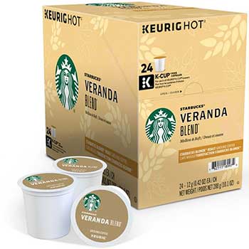 Starbucks Veranda Blend&#174; Coffee K-Cups Pods, 24/BX