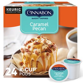 Cinnabon Caramel Pecan Coffee K-Cup Pods, 24/Box