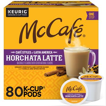 McCafe Horchata Latte K-Cup Pods, Medium Roast, 20/Box, 4 Boxes/Carton