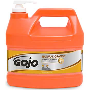 GOJO NATURAL* ORANGE™ Smooth Hand Cleaner, 1 gallon, Pump Dispenser, 4/CT