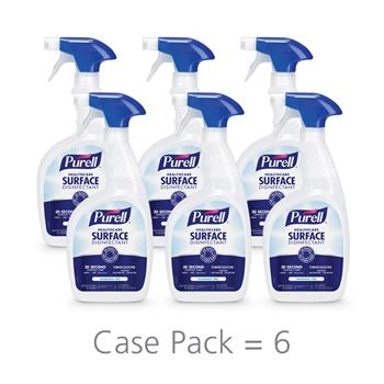 PURELL&#174; Healthcare Surface Disinfectant RTU, Fragrance Free, 32 oz. Bottle With Spray Trigger, 6/CT